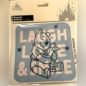 Disney Magnet - NEW - Winnie the Pooh - Laugh, Love & Smile